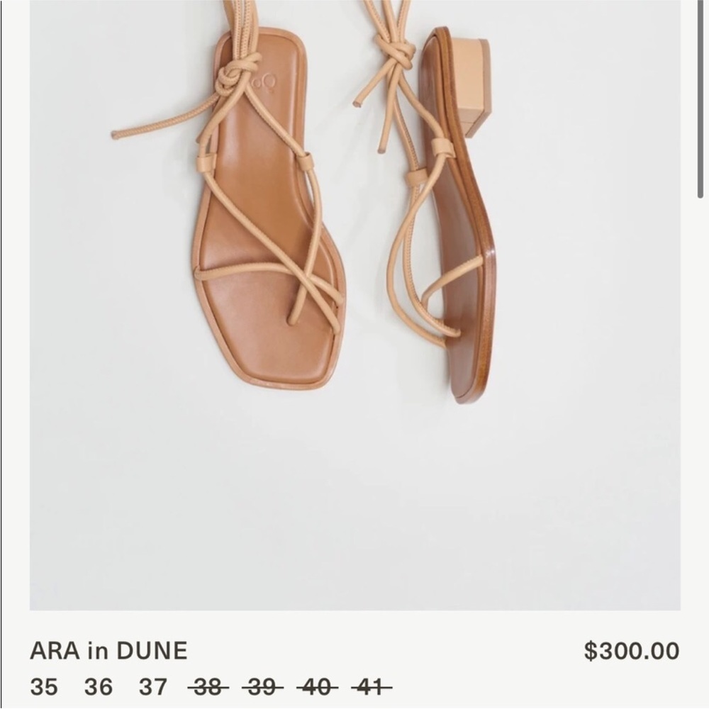 LoQ Ara Dune Leather Lace Up Strap Sandals - Picture 3 of 7